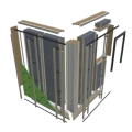 3D render model of hup! walls